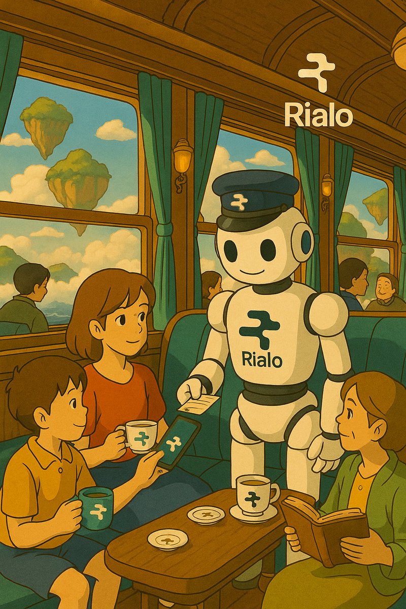 testnetstar7's tweet image. Todays theme for @RialoHQ art creations was Hayao Miyazaki&apos;s Studio Ghibli style. I envisioned Rialo in a peaceful and colourful universe with harmony.

Hope you like em.