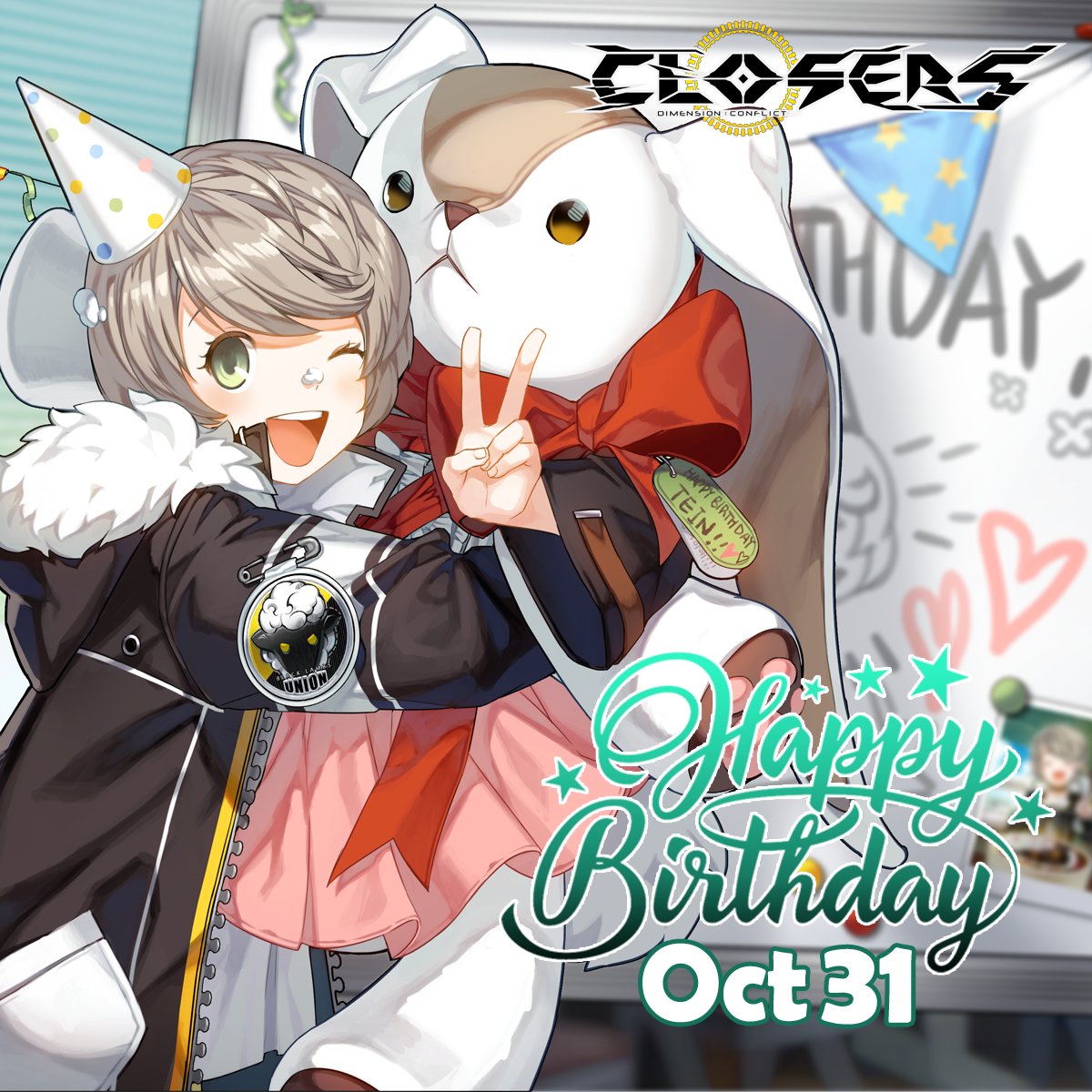 ClosersGame's tweet photo. Happy Birthday, Misteltein! 💜
With your charm and mighty lance, you continue to dazzle us all! ⚔️✨
🎁 Log in on Oct 31 (12AM UTC) to claim the Bday Gift Box, 1 per account for 24 hrs only!
🔗 https://t.co/qEZ2AQmdNT
#HappyBirthday #Misteltein #ClosersOnline #Closers #Naddic https://t.co/TmMknJmoN8