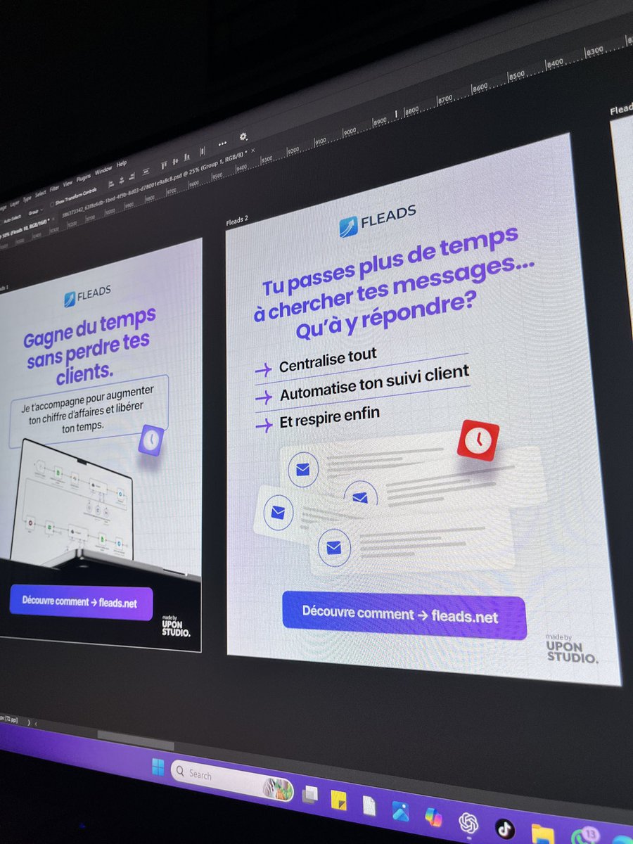 Currently working on some LinkedIn post designs for a brand.

The goal is to help them look as professional online as they already are offline.

Still a work in progress but the direction is looking clean.

Good Morning 💜