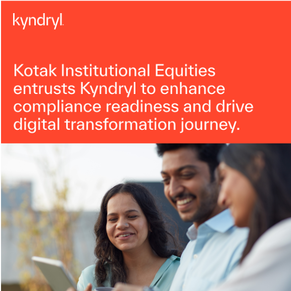 KyndrylIndia's tweet image. Kyndryl is thrilled to accelerate Kotak Institutional Equities #digitaltransformation journey. The dynamic, rapid growth has led it to scale its #ITInfrastructure and enhance its #compliancereadiness, which signifies a commitment to staying at the forefront of technological…