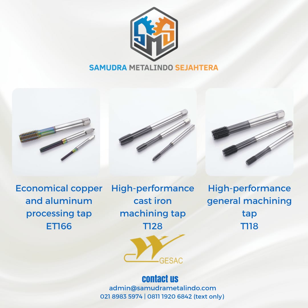 SamudraMetal's tweet image. (1)
🔩 Presisi tinggi, hasil sempurna!
Gesac menghadirkan seri tapping tools untuk kebutuhan industri pemrosesan ulir di berbagai material — dari baja hingga tembaga dan aluminium.
#Gesac #TappingTools #Machining