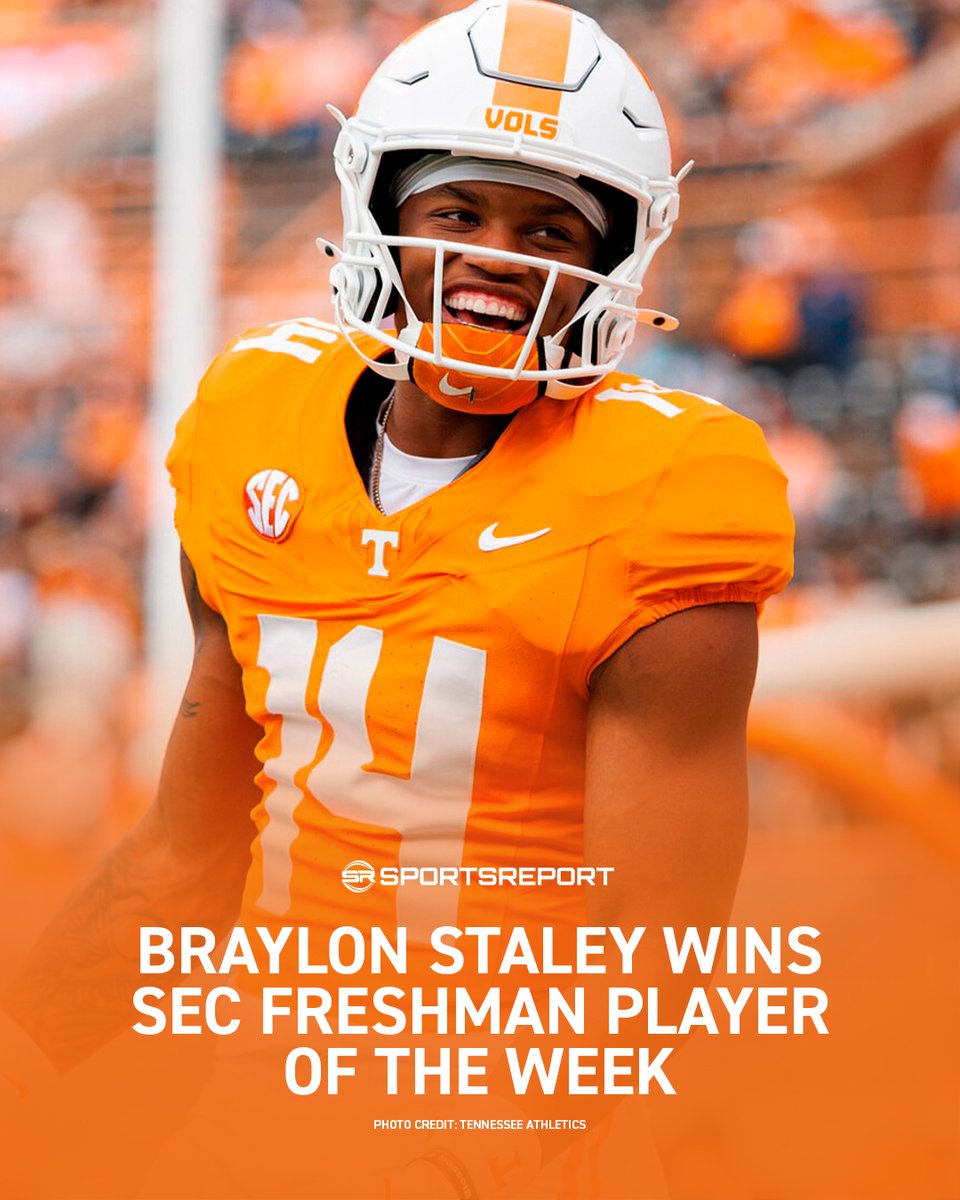 SRVols's tweet photo. CONGRATULATIONS to Braylon Staley! 👏 https://t.co/1Y017aRGe7