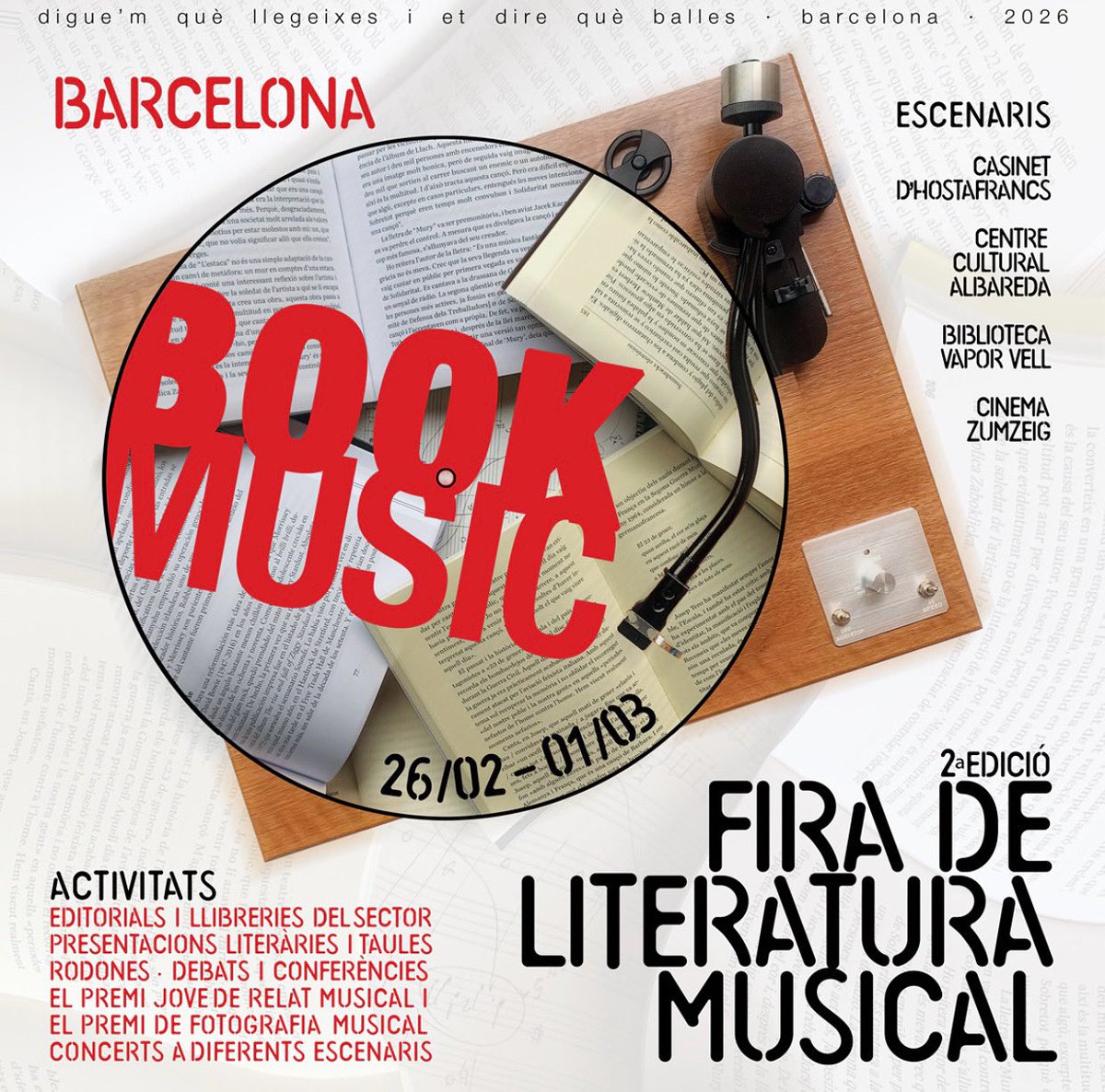 📸 Atents, fotògrafs! CONVOCATÒRIA OBERTA al “Premi Fotogràfic Música en Viu” Book Music-VisualKorner👏 
Podeu enviar les fotos fins el 15/01/26.
Bases aki 👉 bookmusicfestival.com
<a href="/visualkorner/">VisualKorner Lab</a> <a href="/ccalbareda/">Centre Cultural Albareda</a> <a href="/bcncultura/">Barcelona Cultura</a> <a href="/bibvaporvell/">Biblioteca Vapor Vell</a> 
<a href="/JosepBurset/">Josep Burset ll*ll 🏴󠁧󠁢󠁥󠁮󠁧󠁿</a> <a href="/AliciaMusica/">Alicia Música</a> <a href="/RamonMoreno1967/">Ramon Moreno López</a>