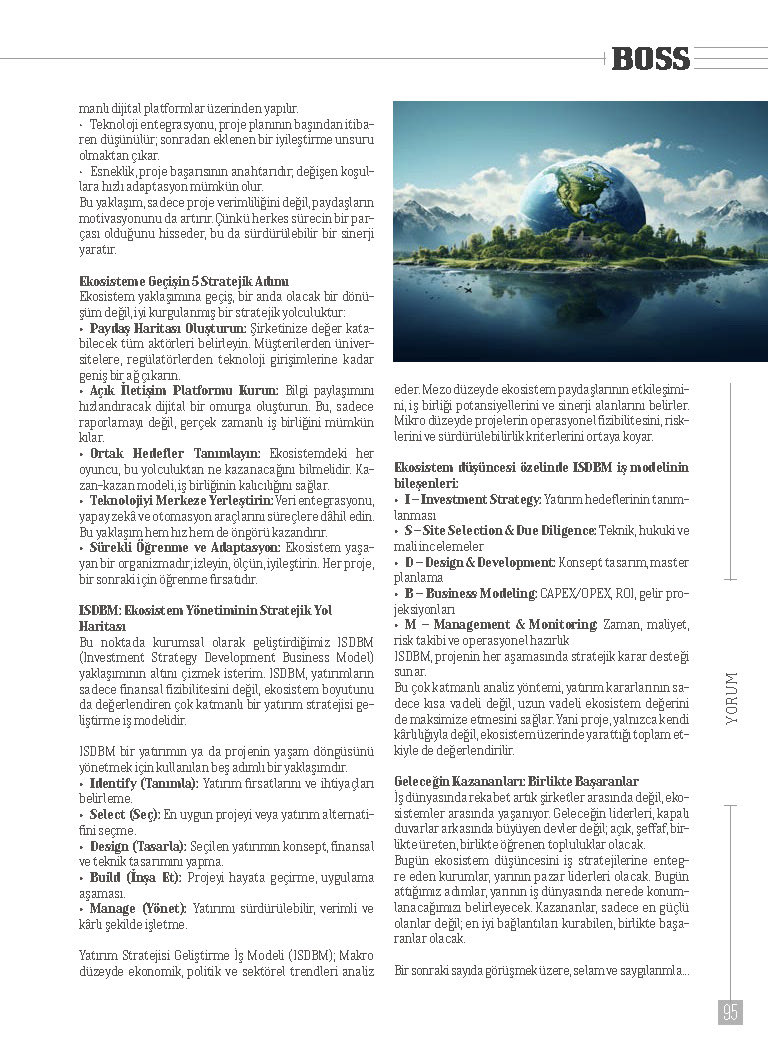 Ekosistem Düşüncesi: Kazananlar, Birlikte Başaranlar Olacak!

BOSS Dergisinin yeni sayısı yayınlandı, keyifli okumalar dilerim…

Link: markmark.com.tr/pdf/270

<a href="/ARGEPLANOAS/">ARGEPLANO</a> #BOSS #projesüreçyönetimi #argeplano #ISDBM