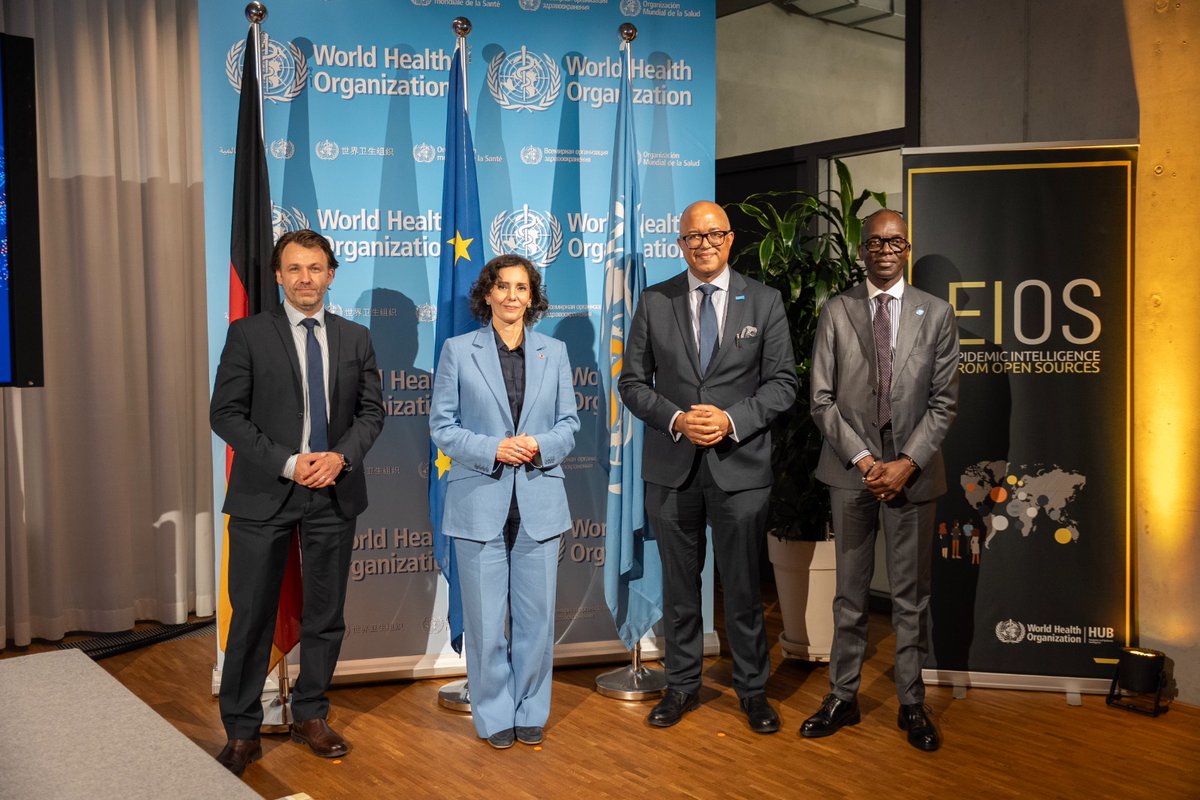 ProfJanabi's tweet photo. Had an insightful visit to the @WHO Hub in Berlin for the launch of #EIOS v2.0, where I also had the opportunity to preview WHO’s new Pandemic Simulator prototype.
These innovations hold promise for early detection and coordinated response across borders.
Africa is ready for next-gen epidemic intelligence.