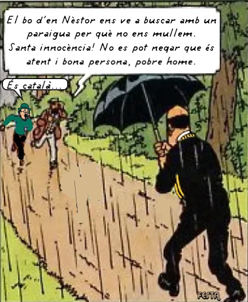 CarladelCarme's tweet photo. Les meves vinyetes són una fantasia/teràpia política  basada en llibres d Tintin on els catalans en són protagonistes. 😅

Us robaré un somriure de tant en tant? 😉

𝗔𝗩𝗨𝗜: Els catalans som així i està molt bé però... I si hi posem una mica de mala llet a veure si ens fem respectar d'una vegada,  companys?😩🤌