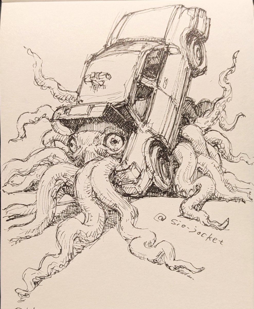Day14:Trunk.幹、トランクケース

車のトランクという事で…

#inktober2025
#kuretake_inktober2025
