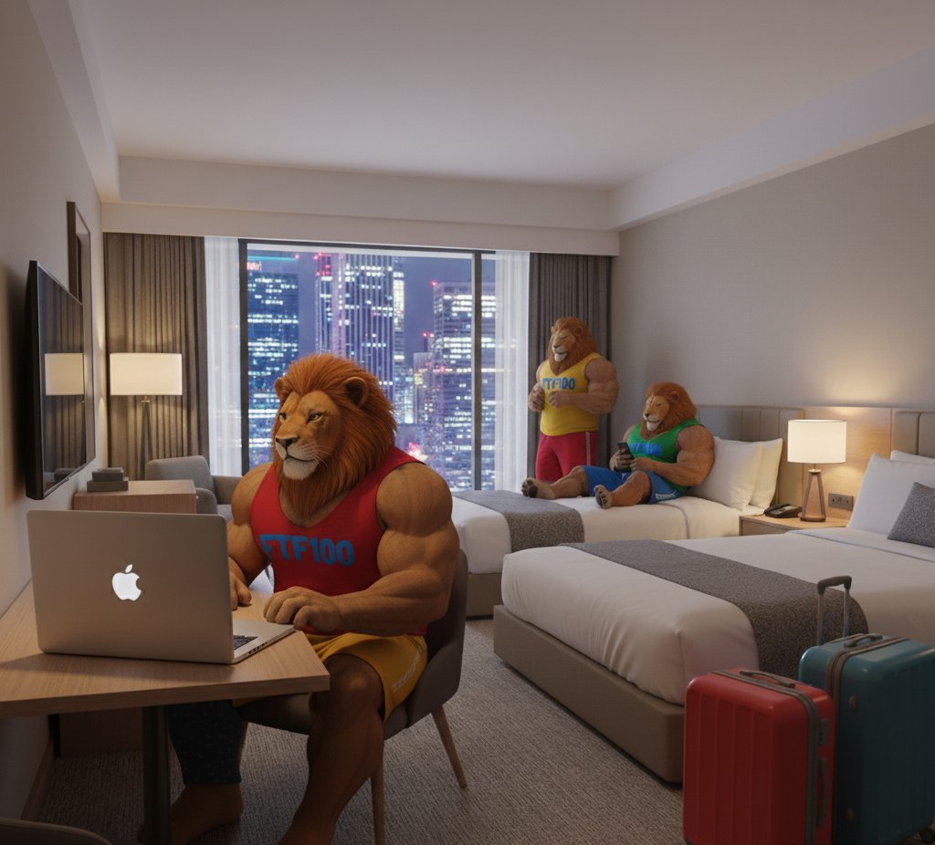 Before a night on the town… the pride comes first 🦁💻
Work hard, then roar louder 🌃🔥
#FTF100.