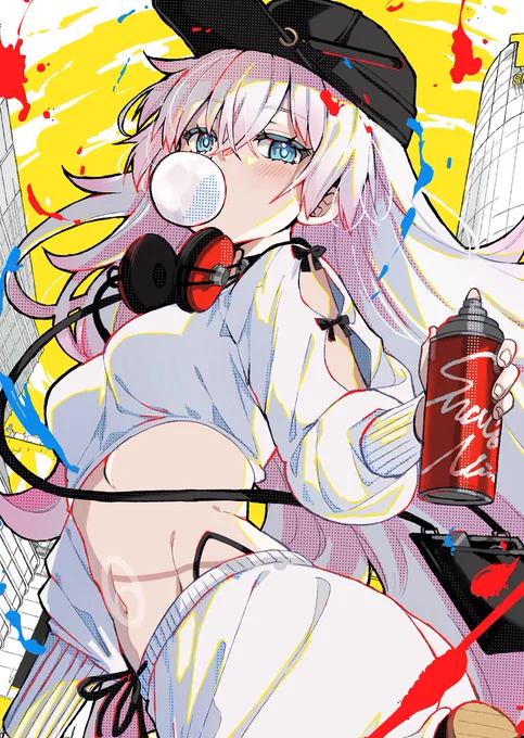 11月1日～3日に行われる『スナックにり』ポップアップイベントにてCYBILLさん のトリビュートイラストレーションを描かせていただきました! 複製原画の販売もあるそうです! よろしくおねがいします～ #シブヤニ #スナックにり