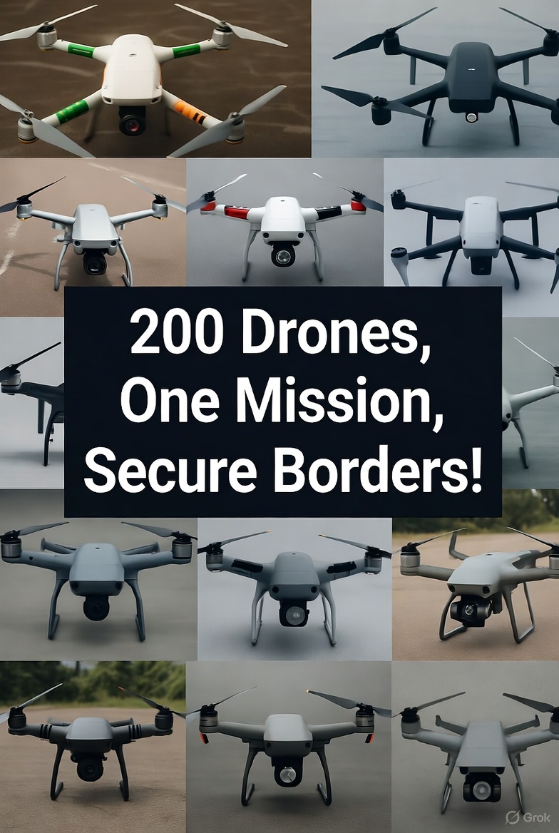 RKDeshpandey's tweet image. 🇮🇳 Historic feat! #BSF Punjab recovers its 200th Pak drone in 2025.
Unmatched vigilance, unbeatable courage! 💪

#BSFDroneSlayers #BSFAgainstDrugs #AlertBSF #DrugsFreeIndia &quot;Bengaluru&quot; &quot;NOTA&quot; &quot;West Indies&quot;