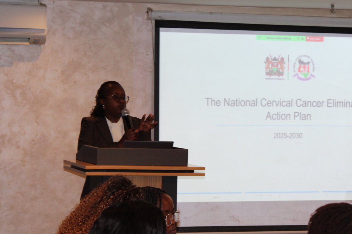 CancerProgramKE's tweet image. Happening Now!
The National Cervical Cancer Action Plan Validation Meeting brings together MOH experts and partners to review the plan, advancing our shared vision of a Kenya free from the burden of cervical cancer.
#CervicalCancerAwareness
#ZuiaCancer
