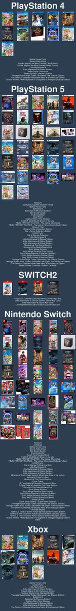 puregamingorg's tweet photo. New games added to the database! #PS4 #PS5 #SWITCH #SWITCH2 #XBOX https://t.co/tIizfop9yR