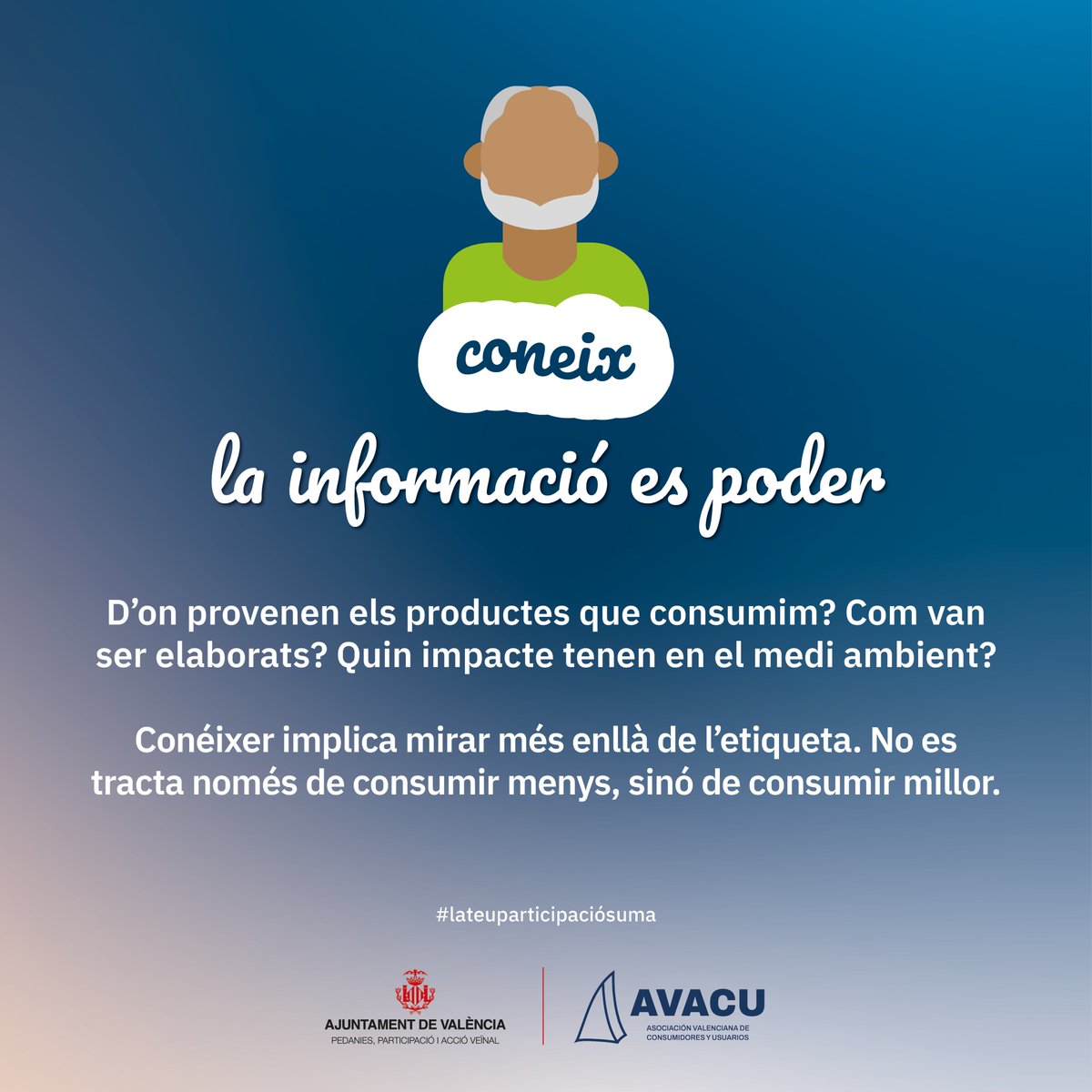 D'on provenen els productes que consumim? Quin impacte tenen en el medi ambient? 👉 Coneix... la informació és poder

#lateuaparticipaciósuma