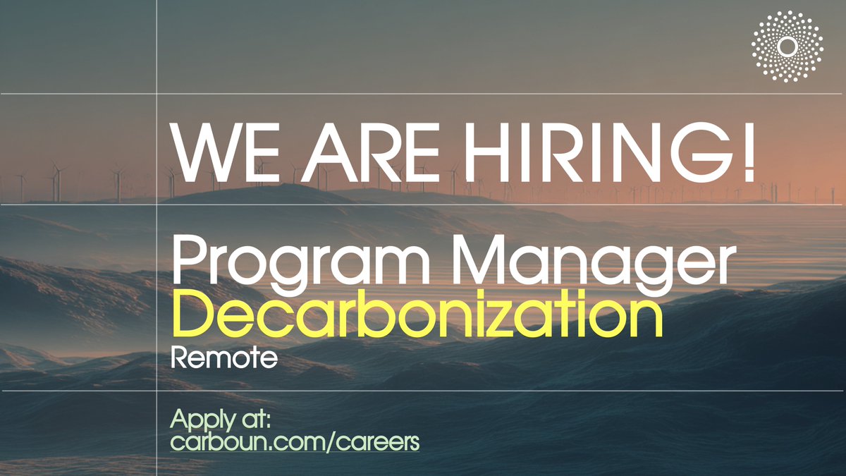 ‼️ Are you an energy or policy professional excited about driving MENA’s transition to a low-carbon economy?

🚨 We’re #hiring a #Decarbonization Program Manager to lead our flagship work on #energytransition and green #industrialization across the region. 🌍

Apply today 👉