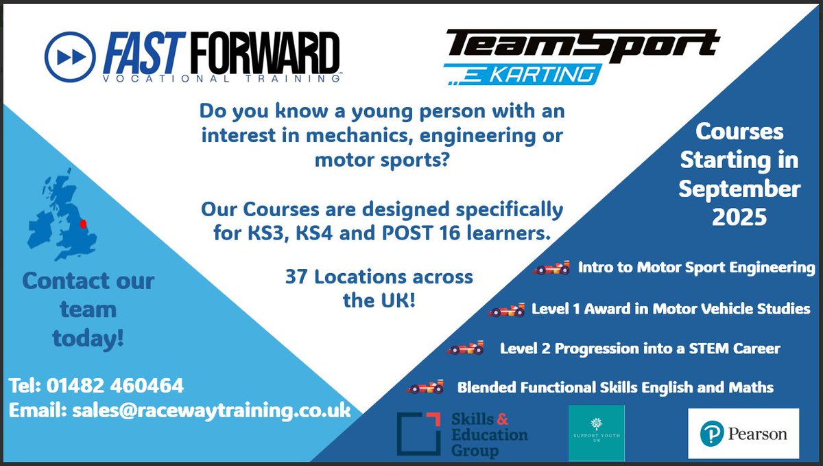 TMBS (@tmb_school) on Twitter photo A great opportunity for anyone interested in mechanics, engineering or motor sports..... A great opportunity for anyone interested in mechanics, engineering or motor sports.....