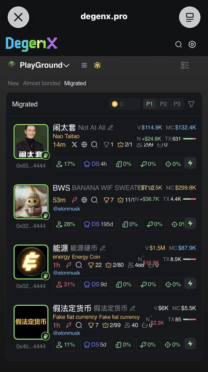 Degen X tweet media