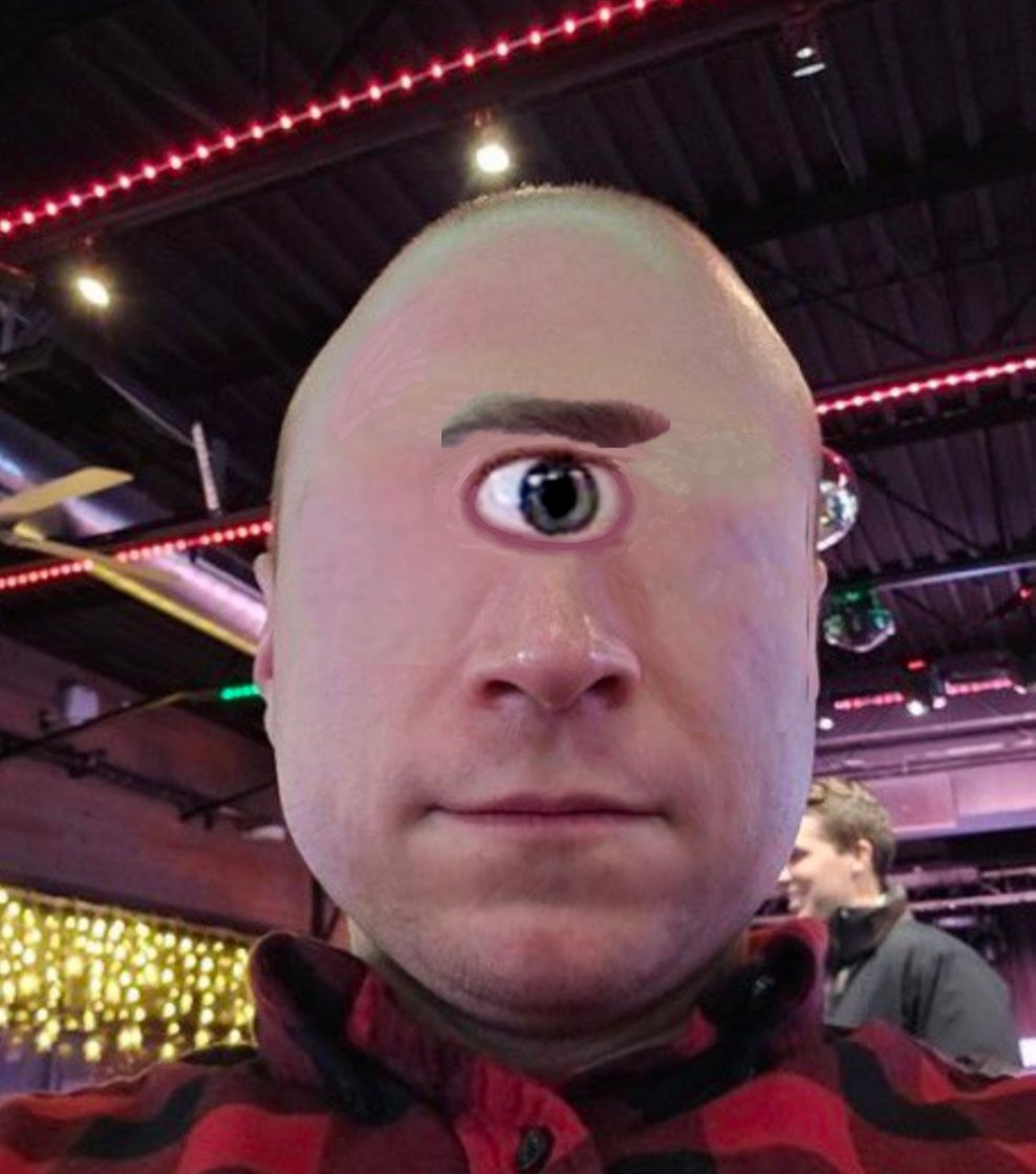 The cyclops escapes his linen cage.
Blood rushes to his pointy head.
He rises up excitedly.
And he vomits buckets of phlegm.