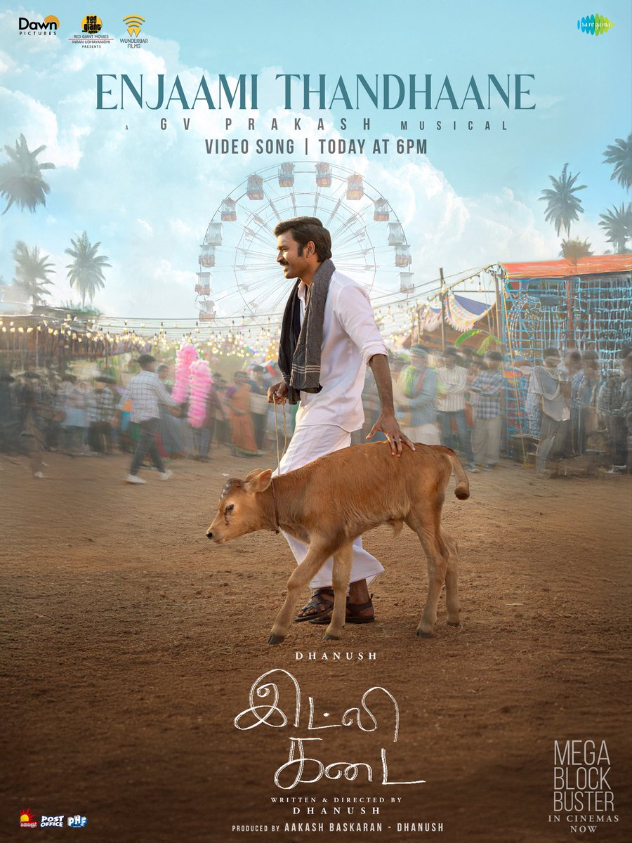 Bringing On The Festive Energy! #EnjaamiThandhaane Video Song From #IdliKadai Drops Today at 6 PM! 🤩

🎶 <a href="/gvprakash/">G.V.Prakash Kumar</a>
🎙️✍🏻  <a href="/dhanushkraja/">Dhanush</a> 
🎤 Rap <a href="/Arivubeing/">Arivu</a>

<a href="/dhanushkraja/">Dhanush</a> <a href="/arunvijayno1/">ArunVijay</a> <a href="/RedGiantMovies_/">Red Giant Movies</a>  <a href="/gvprakash/">G.V.Prakash Kumar</a> @menennithya @aakashbaskaran @thesreyas <a href="/wunderbarfilms/">Wunderbar Films</a>