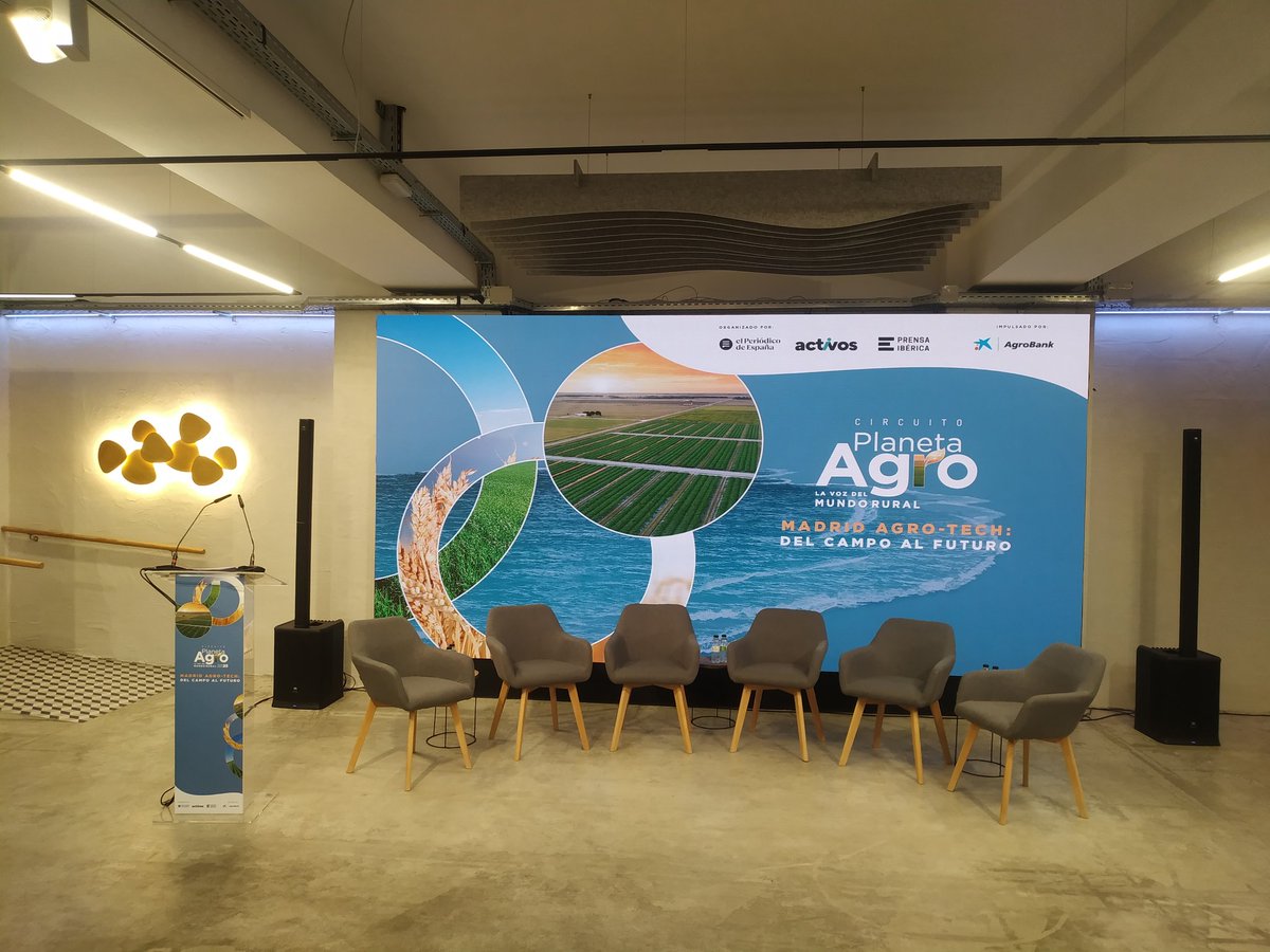 Buenos días desde el coloquio 'Madrid Agro-Tech: del campo al futuro" organizado por <a href="/ElPeriodico_Esp/">El Periódico de España</a> y <a href="/AgroBank_CABK/">AgroBank</a>.

¡Comenzamos en breve!