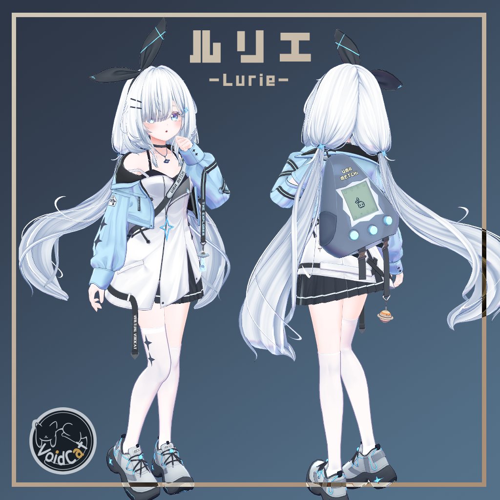 仮想Voidcat新作アバター
「ルリエ-Lurie-」
10/24（金）18:00でBoothで公開する予定です！
よろしくお願いいたします！
#VRChat #ルリエ3D