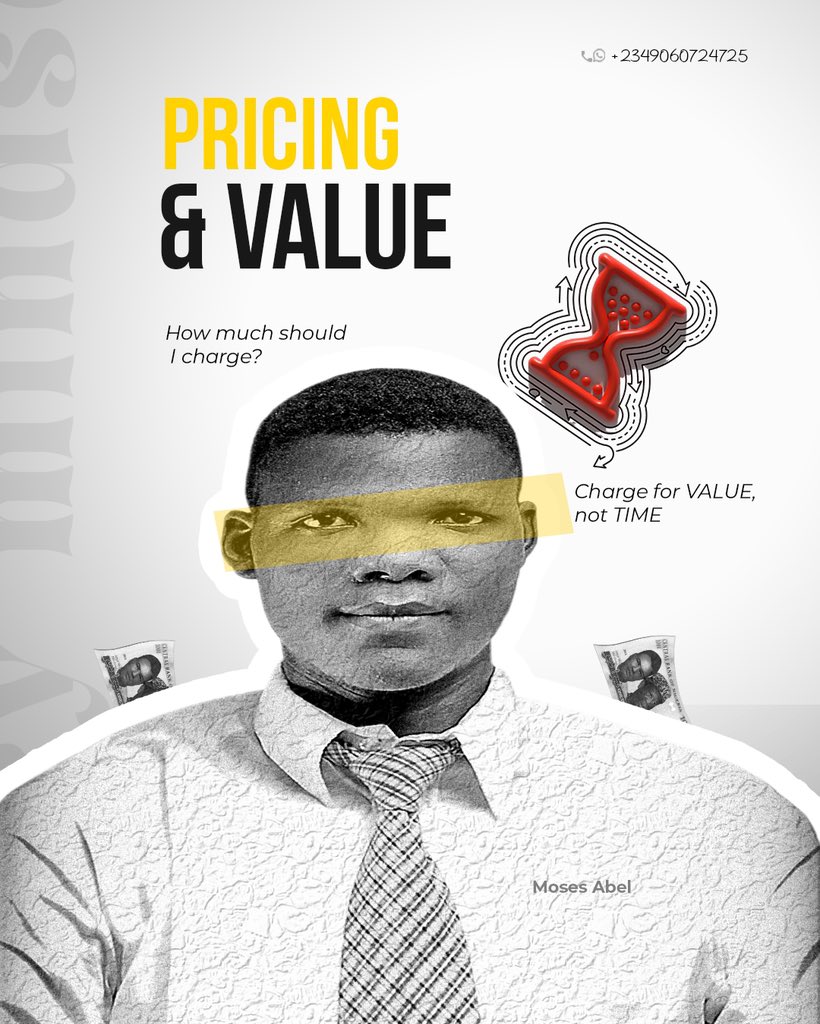 AbelGraphic's tweet photo. 💼 Stop Undervaluing Your Design Work!

Clients don’t pay for hours — they pay for results.

1️⃣ Research market rates before quoting.
2️⃣ Offer 3 package tiers (Basic / Standard / Premium).
3️⃣ Always include brand value in your pricing.

What’s your biggest challenge when setting https://t.co/TMMXFrkUs6