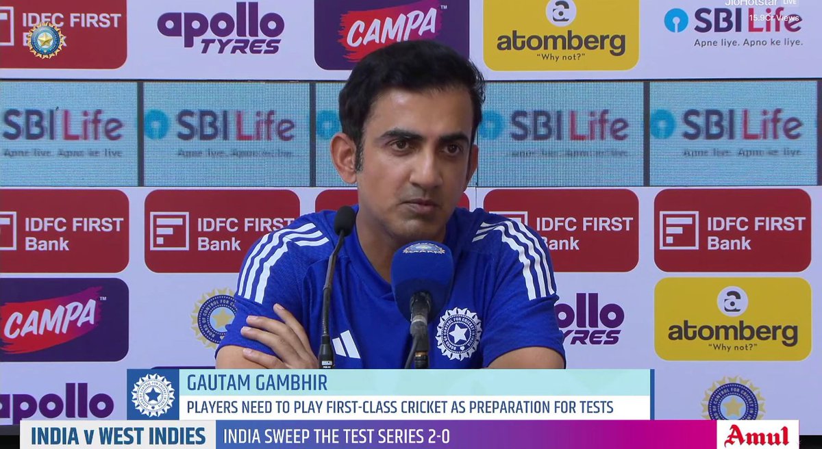 yogeshgoswami_'s tweet image. 🚨 GAMBHIR SLAMS SRIKKANT ON HARSHIT RANA CRITICISM! 🚨
◾ &quot;It’s shameful to target a 23-year old kid to run your YouTube channels… He has played on his own merit and will continue to do so.&quot;
◾ &quot;I can take criticism, but a young boy? Unacceptable.&quot; 👏
#INDvWI #Cricket #WIvIND