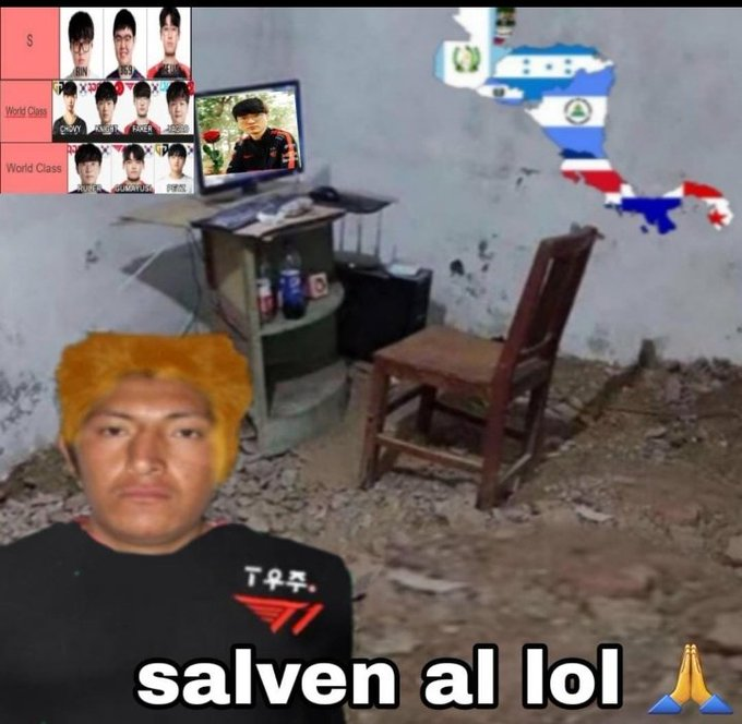 Jakose21's tweet photo. Aquí ando, despertando a las 4 AM solo por mi Faker y mi T1. ¡Faker, traela a casa pues! 

Saludos desde Chimaltenango 🇬🇹 https://t.co/yfFVeg3nwI