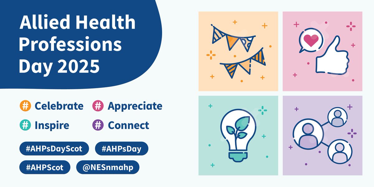JanetThomas47's tweet photo. I work with two wonderful groups of AHPs @FifeHSCP and @QMUPhysio
Time to celebrate what we do and how we work together.
#AHPsDay #AHPsDayScot #AhpScot https://t.co/0E73bJK0HW