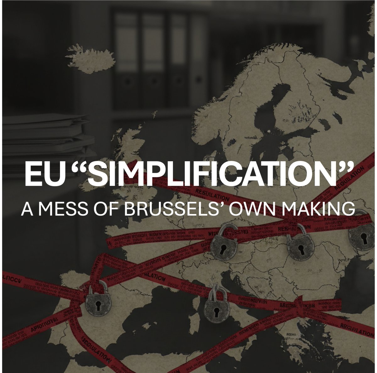 BRUSSELS' OMNIBUS PACKAGE
Fixing red tape ... with more red tape

For years, the EU’s holy mission was the “Green transition.” In practice, it meant putting its bureaucracy on steroids.

Now, faced with the results of this frenzy, the Commission’s new pet project,  the Omnibus