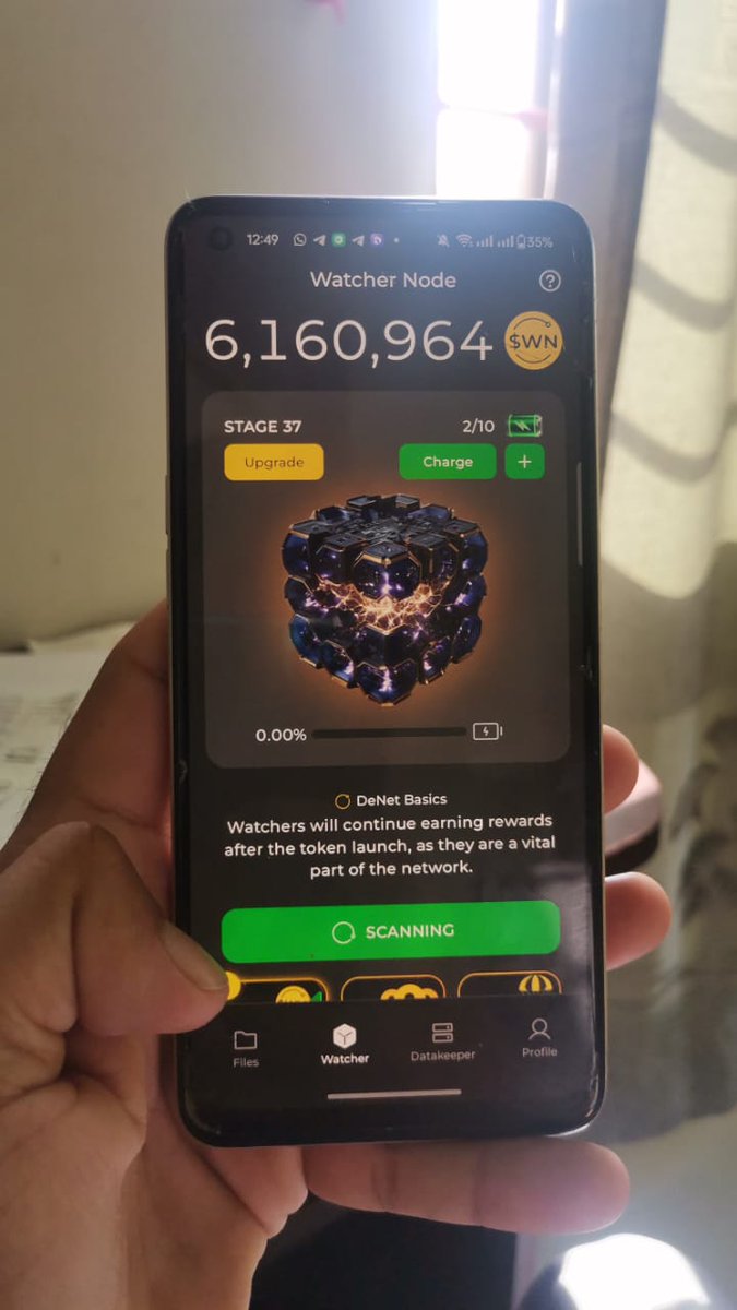 tlh008's tweet photo. Launching watcher node @DeNetPro #WatchersEverywhere https://t.co/Q2hn0fBnGy
