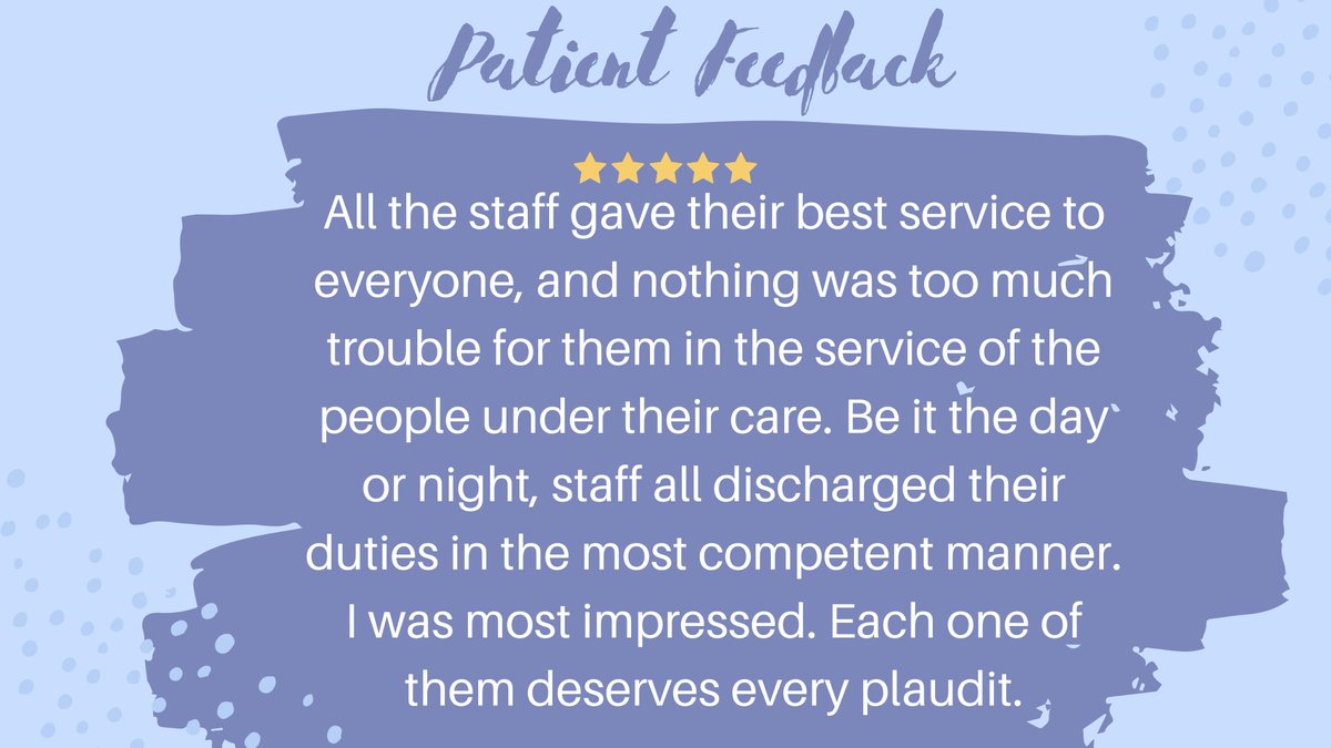 💙🌟 Wonderful feedback for the AAU L1 Team at Watford General Hospital — amazing praise from a grateful patient! 💙 #PatientExperience #TeamWestHerts #HealthcareHeroes