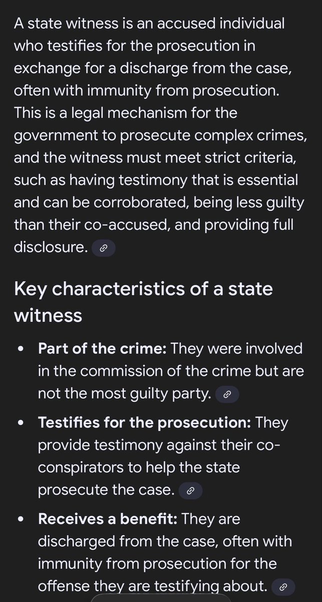 teys's tweet image. State witness:
- Part of the crime (an admission?)
- Not the most guilty (then who?)

Sherlock Holmes: "Elementary, my dear Watson. Elementary."

"The game is afoot!"