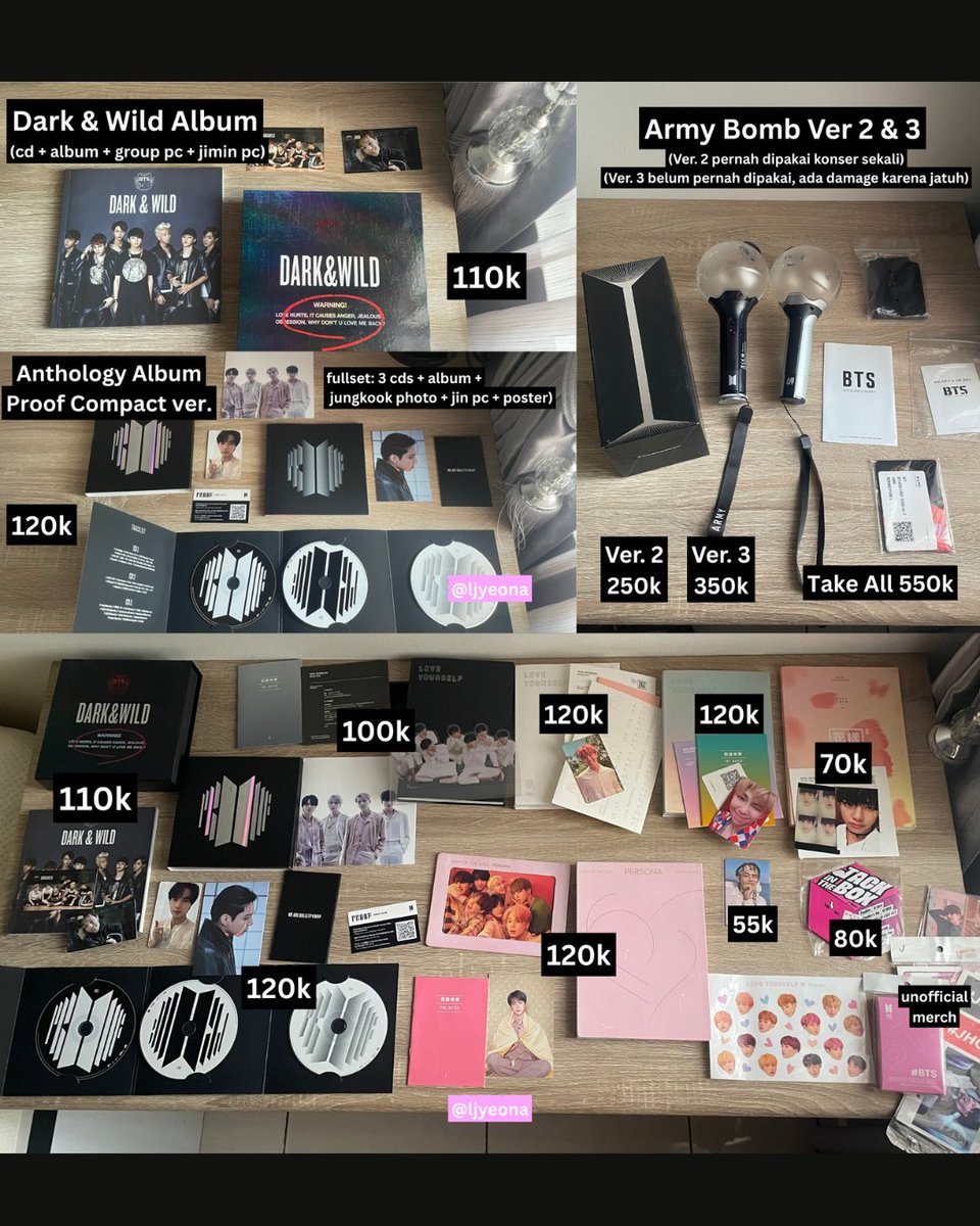 ljyeona's tweet image. [WTS - Clearance Sale] 🧸🫧

All about BTS! Semuanya official, gapernah dipajang cuma disimpen di storage&amp;lt;/3 jadi super good condi! 

(Album - PC - Army Bomb - Poster)

💸 negotiable 
📍 pengiriman dari Bekasi 
📝 boleh cek condi :D

#aabbts #wtsbts #merchbts #albumbts #pcbts