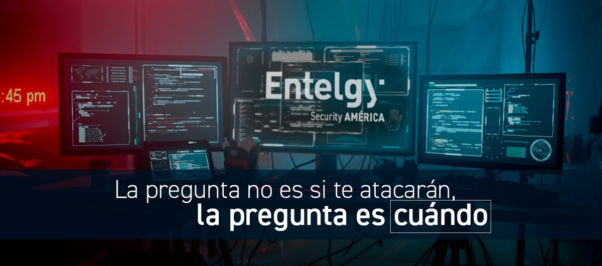 La verdadera pregunta no es si sufrirás un ataque, sino cuándo. En Entelgy Security América entendemos que las amenazas no avisan: se infiltran en sistemas, procesos y personas sin previo aviso. 
👉bit.ly/4728YUU