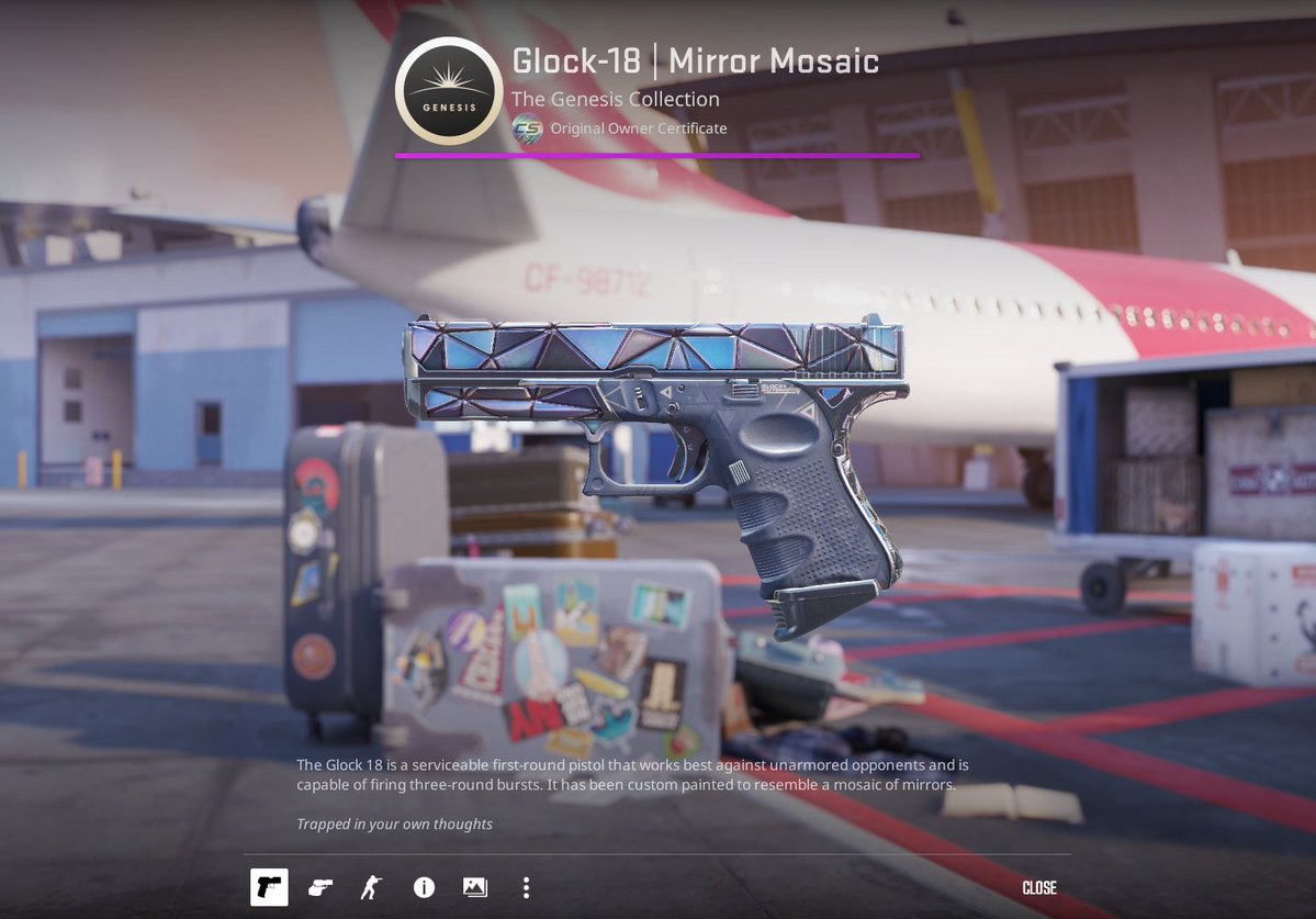 obierewards's tweet image. ๐ GLOCK-18 | MIRROR MOSAIC GIVEAWAY!
How to Enter:
โ
Follow
โ
Retweet
โ
Sub & Like this video: youtu.be/2tzzTN7WVqc
(MUST SHOW PROOF BELOW!)
โฐ That's it! Best of luck
#codeobie #obierewards #obielegit #cs2giveaway #csgogiveaway