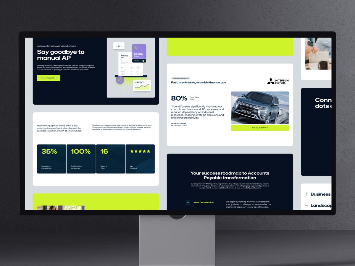 Just a few simple website sections we created for SpendConsole, and for your viewing pleasure.