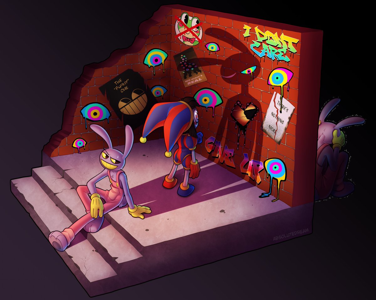 _AbsoluteDream_'s tweet image. "I do not care about you, or anyone else in this circus in the slightest!"
Jax has built some serious walls around him.
#TADC #tadcfanart #jax #pomni
