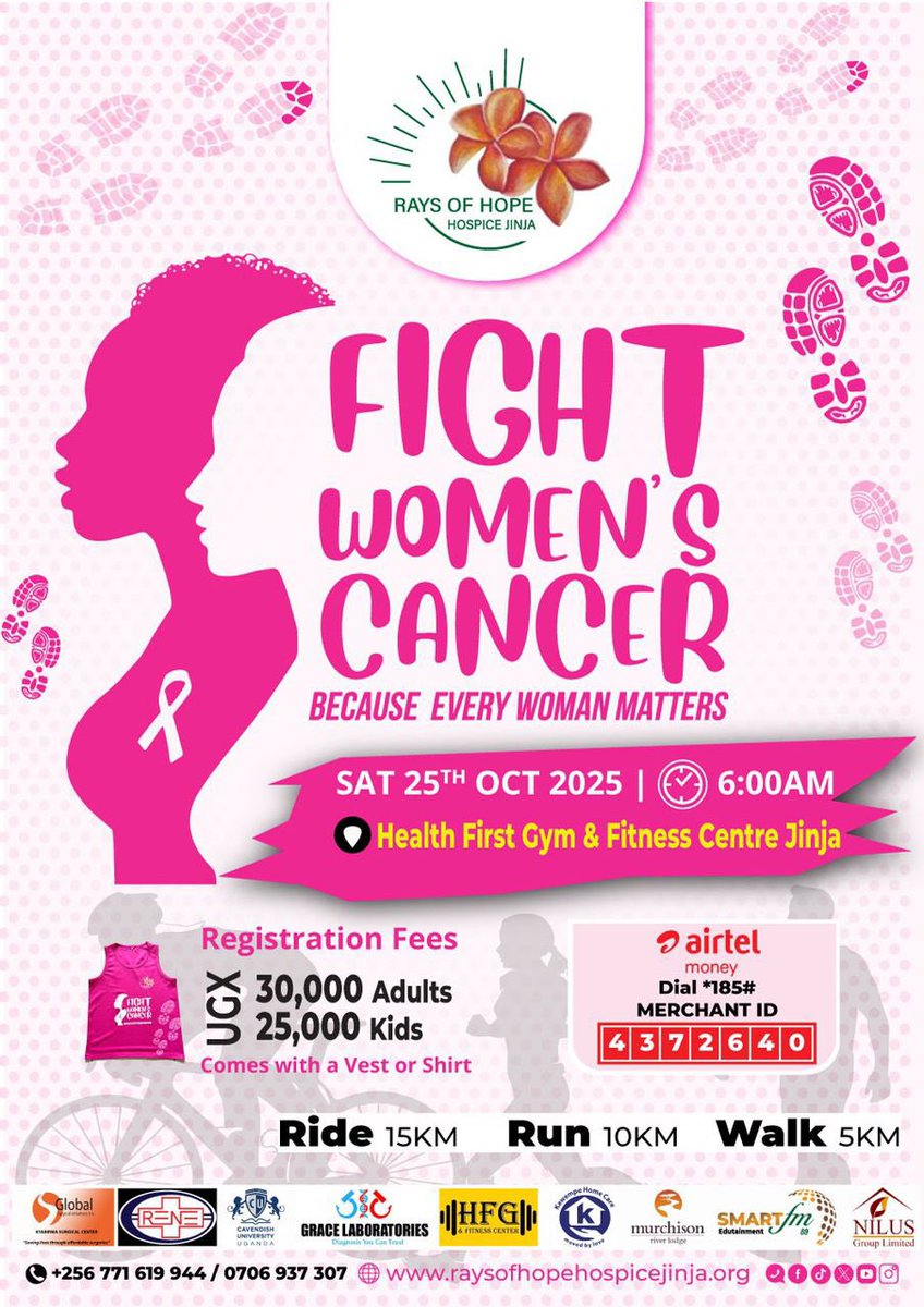 #fightwomenscancer run campaign is still on, 25th October is the day.
Don’t forget to grab your ticket now before it’s too late!!⏰

Remember your voice puts a smile on each woman’s face that is battling with cancer.
#Becauseverywomanmatters