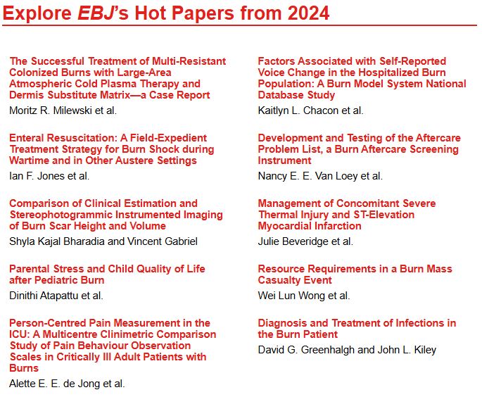 🏆 Editor’s Choice: EBJ’s Top 10 Papers of 2024!
Selected by our Editorial Board, they highlight the year’s most influential research in burn care.

👇 Read more:
 mdpi.com/message/4434c1…

#EBJ #EditorsChoice #TopPapers2024 #BurnResearch #MDPI #OpenAccess