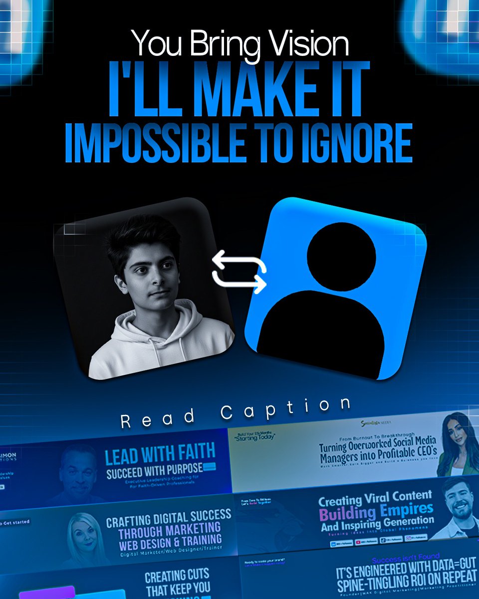 SumanM19422's tweet image. Some designs look good — others make people feel.
I create the second kind.

Design isn’t decoration — it’s how your brand speaks.
Let’s make yours impossible to ignore.

P.S. What emotion should your brand express? 👇
#Branding #DesignWithPurpose #ScrollStoppingDesign