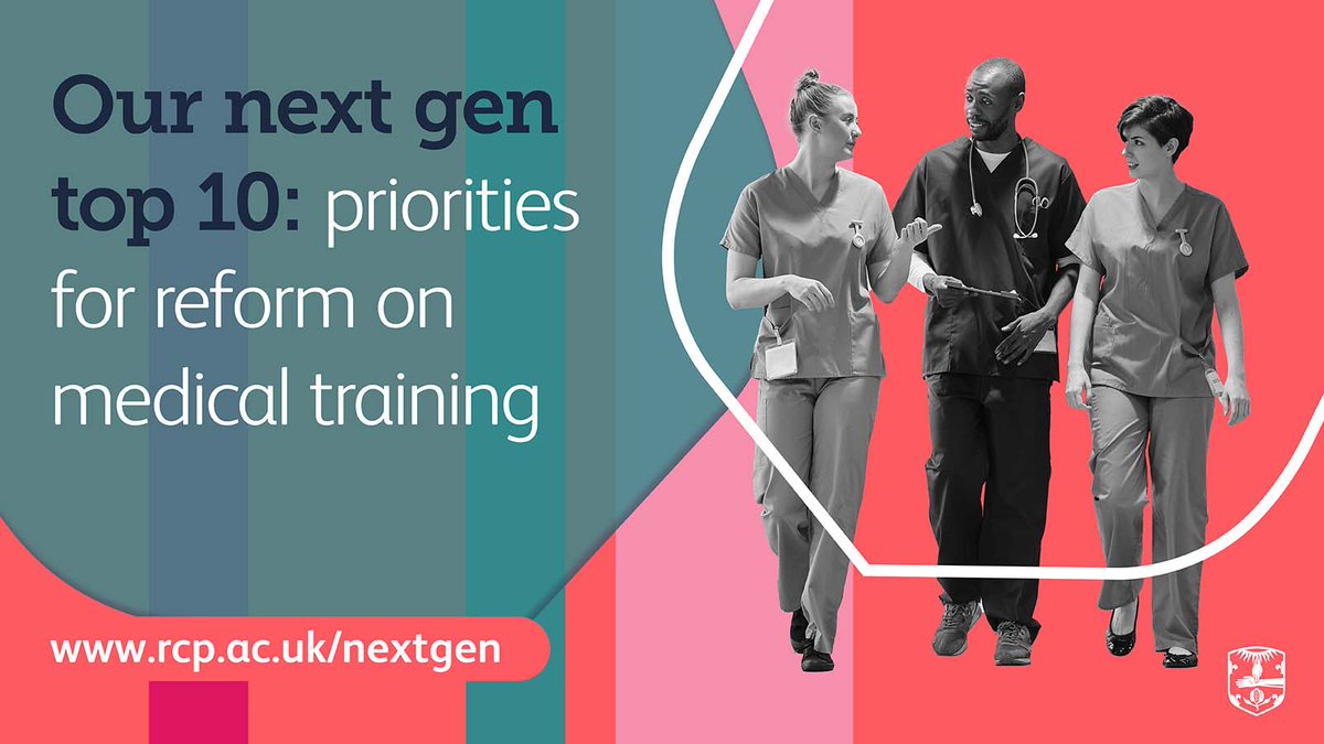 RCPhysicians's tweet image. The @NHSEngland medical training review is a once-in-a-generation opportunity to improve how we train medics.
That’s why we’re launching our top 10 priorities for #nextgenphysicians, informed by the results of our national next generation survey of resident doctors:
🟠 Just 1…