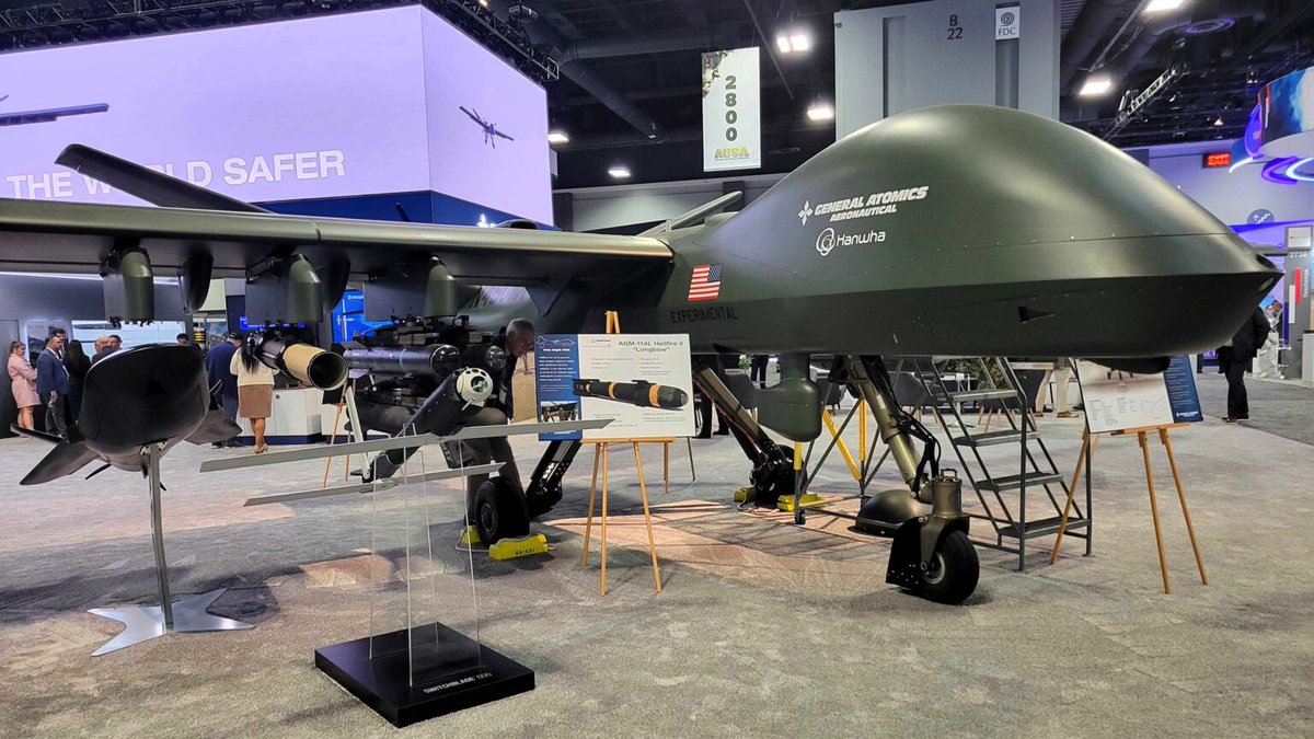 TheVanguard_Ir's tweet image. پهپاد MQ-1C Grey شرکت‌های General Atomics و Hanwha Aerospace با قابلیت نشست و برخواست کوتاه
#AUSA2025