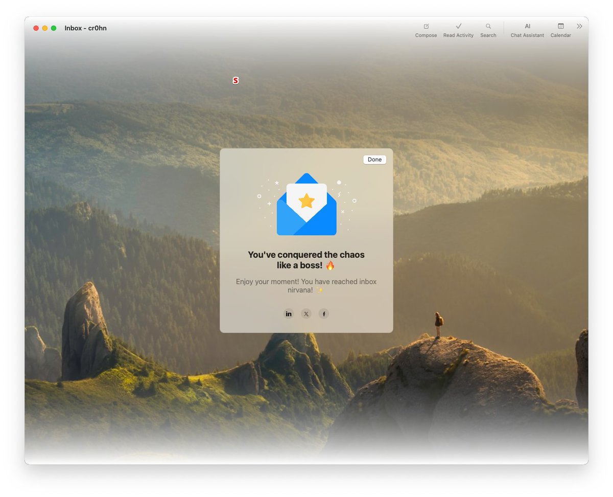 Pocas cosas me dan tanta paz como el zero inbox...