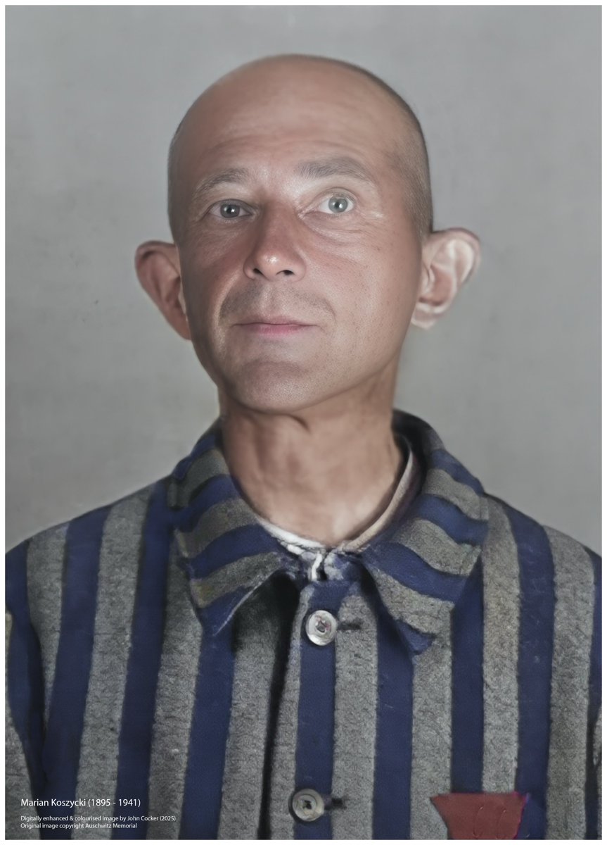 On this day in 1941, a 45 year old Polish man perished in Auschwitz after being incarcerated for 6 months and 9 days. Before being imprisoned he was a teacher. His name was Marian Koszycki

Please support <a href="/AuschwitzMuseum/">Auschwitz Memorial</a>
