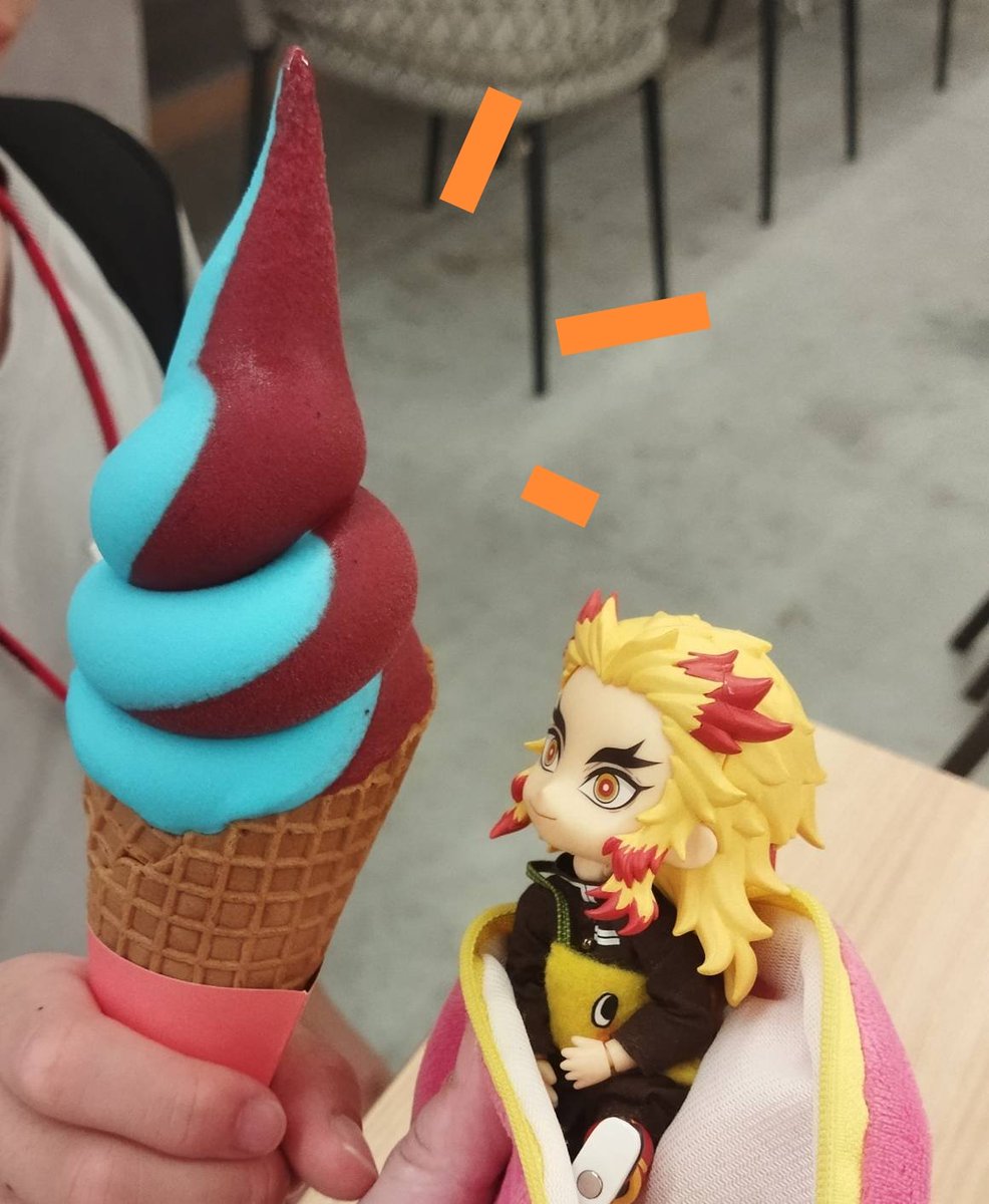 ばんぱっくの思ひで🌸

ビビットなカラーリングの🍦
お味はﾍﾞﾘｰとﾌﾞﾙｰﾊﾜｲという不思議な組み合わせ🌸
🍧食べた時みたいな👅になります🌸
