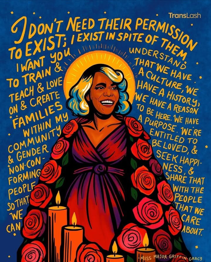 R.I.P. Miss Major Griffin-Gracy 🙏🏽🖤🕊️✨🌹🫶🏽. Thank you so very much for fighting for us and showing everyone that our oppressors and those in power can never erase us, our culture, and who we are ♥️🫶🏽🌹.#ripmissmajorgriffingracy #ripmissmajor #missmajorgriffingracy #missmajor
