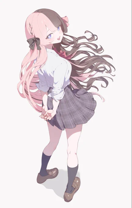 制服ひなーの、セーラーもブレザーも似合いそう #ひなのの絵なの