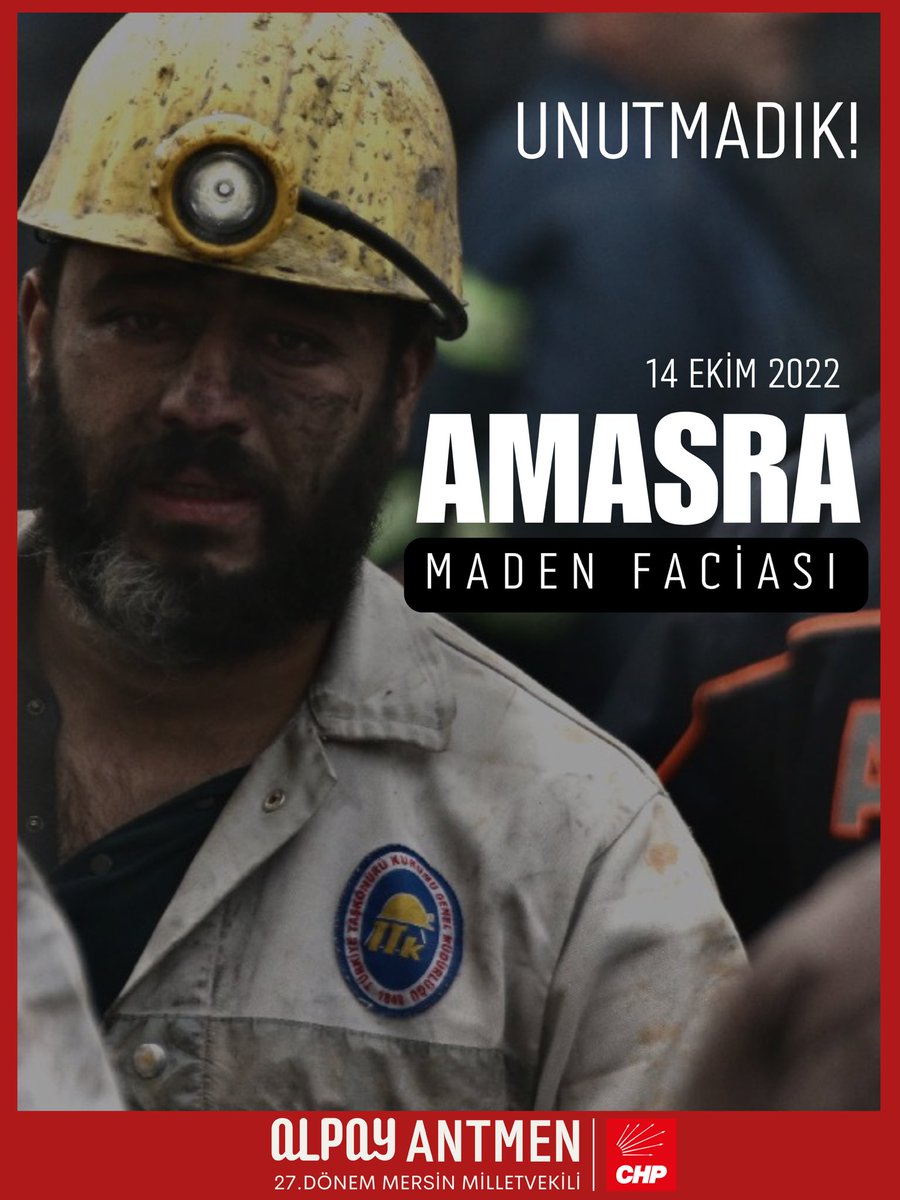 Amasra maden faciasının yıl dönümünde ihmaller sonucu hayatını kaybeden 43 madencimizi rahmetle anıyorum.