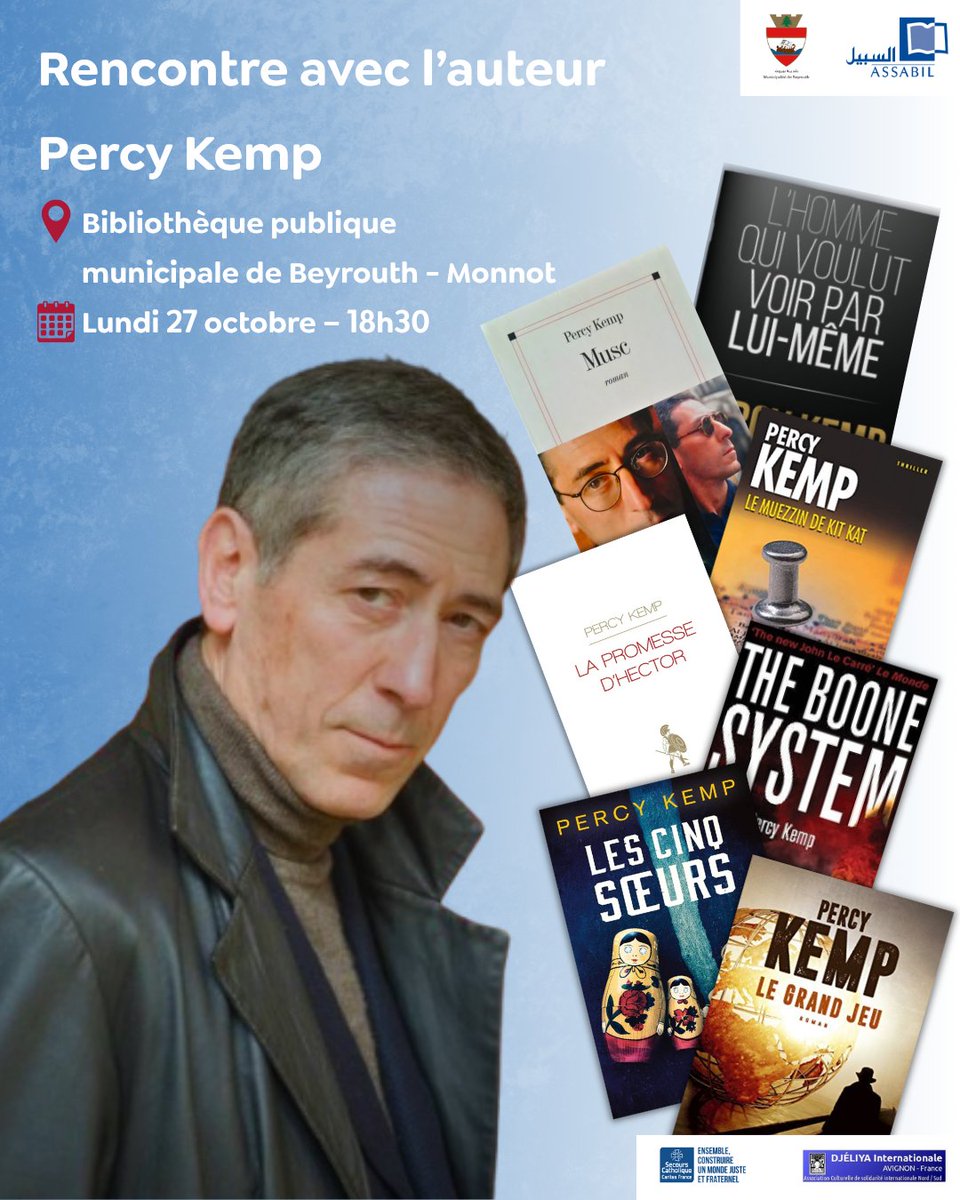 📚 Veuillez noter que la bibliothèque Monnot accueillera, le lundi 27 octobre à 18h30, l’écrivain Percy Kemp. Nous vous y attendons !

#assabil #culturepourtous
