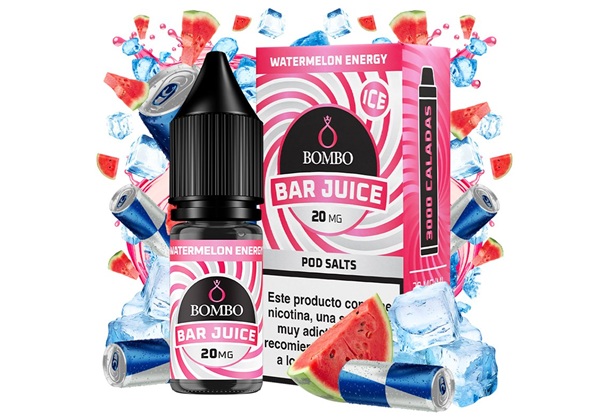Bombo Bar Watermelon Energy Ice 10ml Nic Salts
Sabor a sandía, bebida enegética  y un toque de refrescante hielo.
store-steam.com/index.php?main…